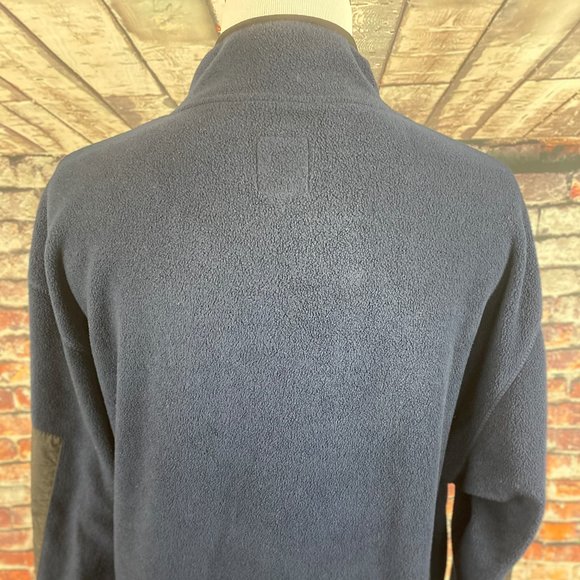 Chaps Ralph Lauren Navy Snap T Synchilla Pullover - Picture 3 of 4